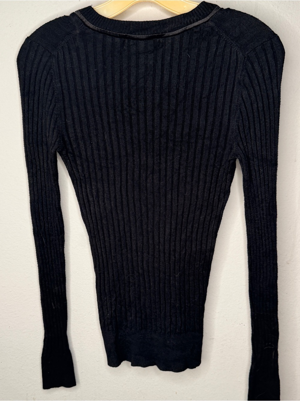 Express Design Studio Black Ribbed Sweater Top - Picture 4 of 5
